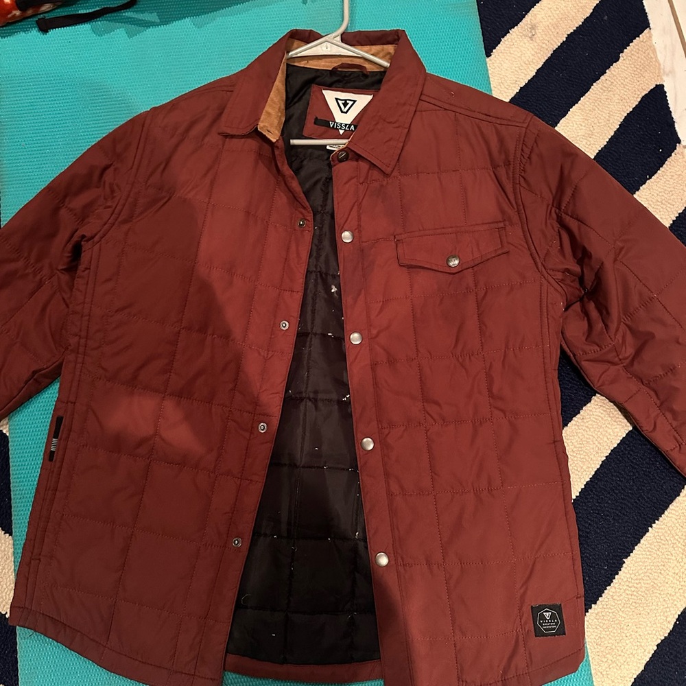 Vissla Men's Brown Quilted Jacket